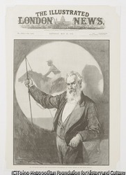作品画像:「イードウィアード・J.マイブリッジ」、『イラストレーテッド・ロンドン・ニュース』1889年5月25日号表紙