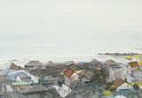 作品画像：雨の果ての町