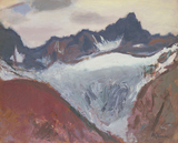 作品画像:アルプスの山(スイス)