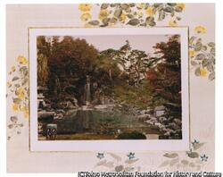 作品画像:(滝のある庭園)