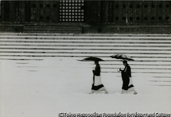 作品画像:雪の中の僧(2)