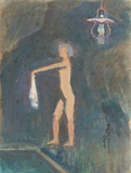 作品画像:岩風呂(上州の山の湯にて)