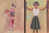 作品画像：踊りの稽古［裏：白いブラウスの女］