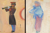 作品画像：町の音楽隊［裏：女］