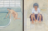 作品画像：浴場の午後（伊豆長岡）［裏：少女］