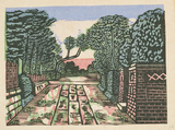 作品画像：青山墓地［『新東京百景』より］