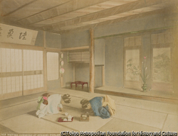 作品画像:お座敷での挨拶(客間)
