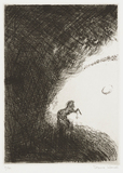 作品画像：2.　この暗黒の帯のはずれに、小さな無数の光をちりばめた宝冠のように［『九つの夢から』より］
