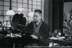 作品画像:六代目尾上菊五郎・楽屋にて