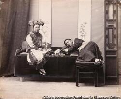 作品画像:(阿片を喫う男と女)