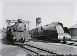 作品画像:形式C53、No. C53 44と形式C55、No. C55 20、宮原機関区