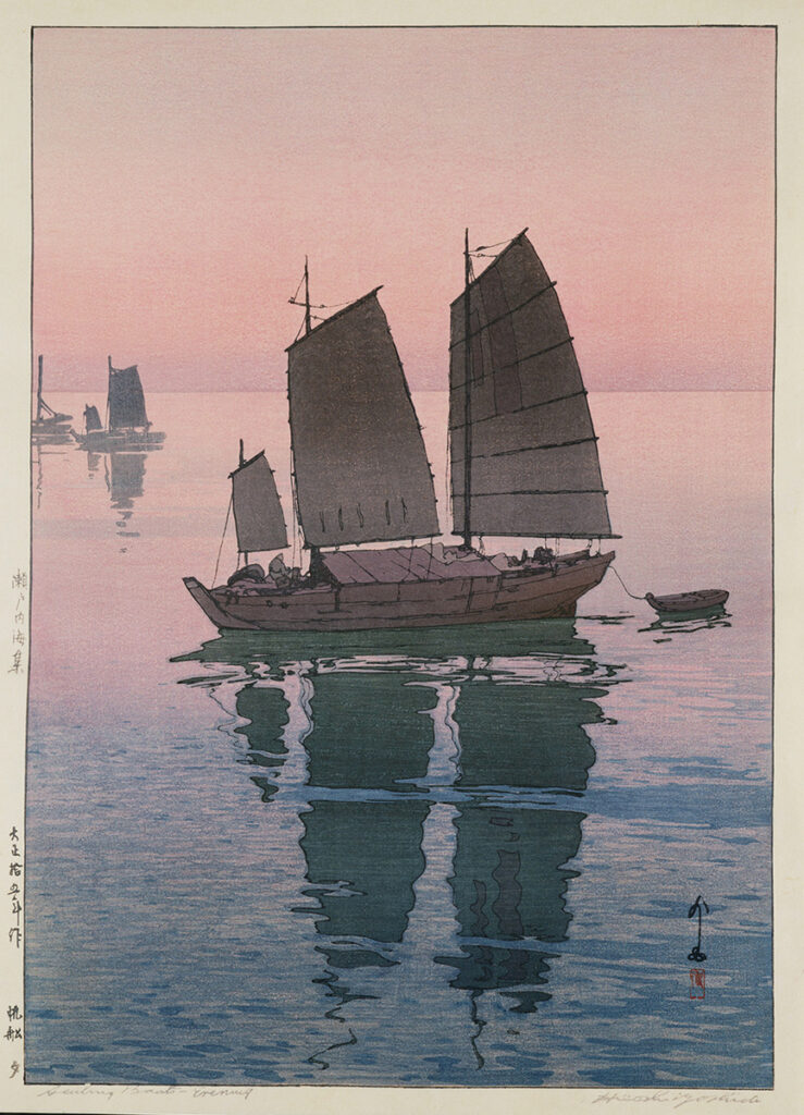 作品画像:帆船 夕