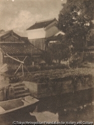 作品画像:(川岸の風景)