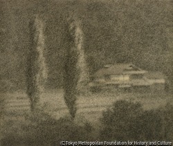 作品画像:ポプラ小景