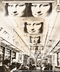 作品画像:(吊り広告のモナリザ)