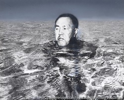 作品画像:(泳ぐ田中角栄)