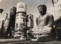作品画像:(銀座と鎌倉大仏)