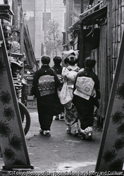 作品画像:路地の花嫁さん 東京 佃