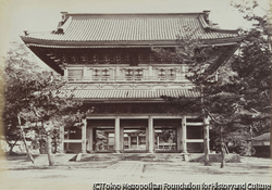 作品画像:光明寺の門、鎌倉