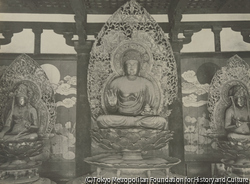 作品画像:法隆寺 薬師三尊像