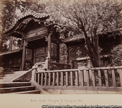 作品画像:7代目将軍の寺(増上寺)の門、芝、東京