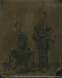 作品画像:(町人二人像)