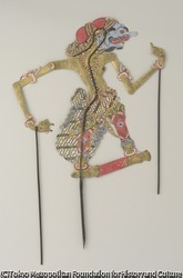 作品画像：インドネシアの影絵人形