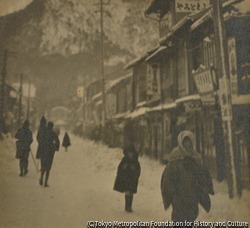 作品画像:雪の町