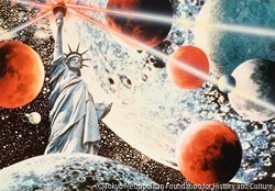 作品画像:(宇宙と自由の女神)