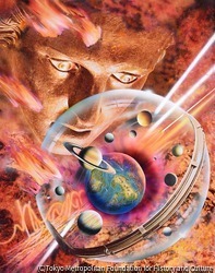 作品画像：地球の夜明けから生まれた地球