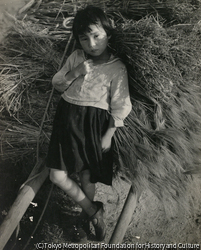 作品画像:田園の図・少女