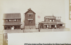 作品画像：有産階級の住居と倉庫の模型