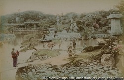 作品画像:(庭園を訪れる人々)