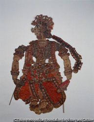 作品画像:インドの影絵人形