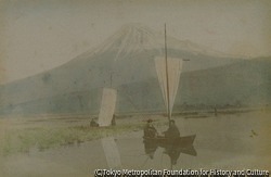 作品画像:柏原からの富士山