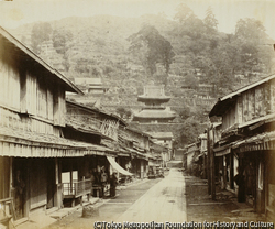 作品画像:長崎の寺院の参道