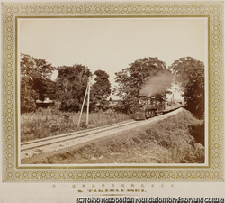 作品画像:札幌 屯田兵 村前の鉄道