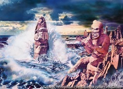 作品画像:海馬を馴らす