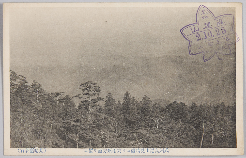 作品画像:武州高尾山頂上登山