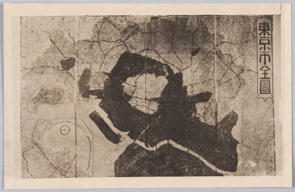 作品画像：東京市全図　絵葉書