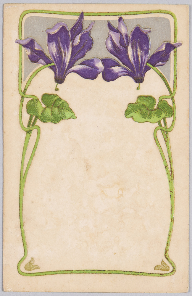 作品画像:植物 絵葉書 シクラメン