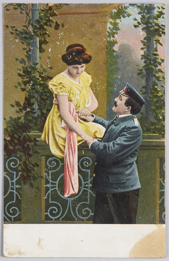 作品画像：手を取り合う外国人男女