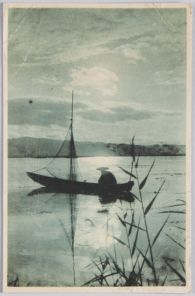 作品画像：湖の漁師
