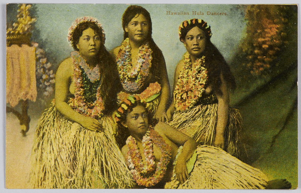 作品画像:Hawaiian Hula Dansers.