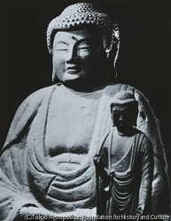 作品画像:善明寺、阿弥陀如来座像(右は胎内仏)