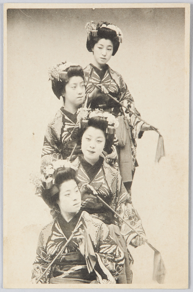 作品画像:4人の舞妓