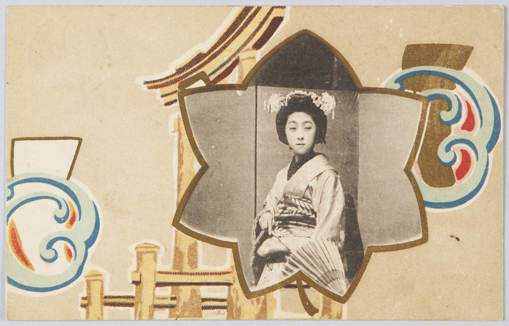 作品画像:傘を持つ舞妓