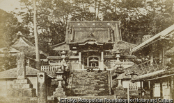 作品画像:(藤沢片瀬滝口寺山門)