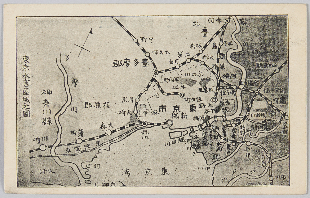 作品画像:東京水害区域地図
