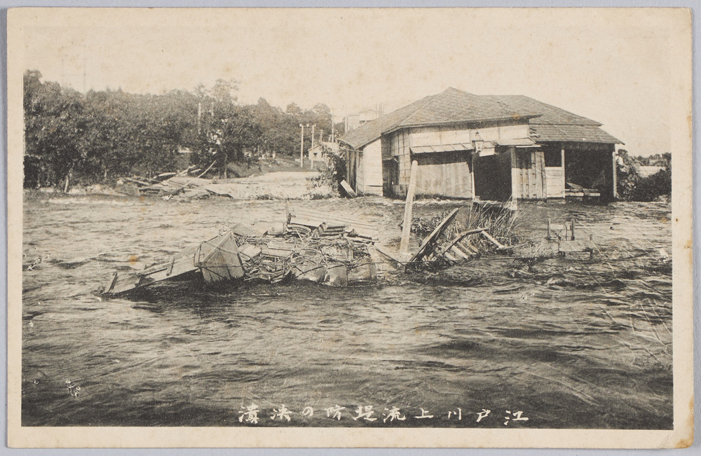作品画像:江戸川上流堤防の決潰